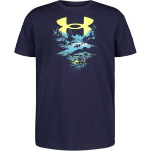 imageUnder Armour Boys Outdoor Short Sleeve TShirt CrewneckMidnight Navy Canoe
