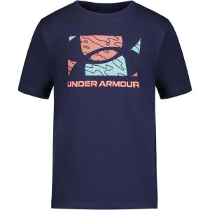 imageUnder Armour Boys Outdoor Short Sleeve TShirt CrewneckNavy Tipped Logo