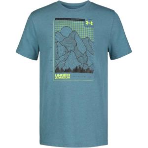 imageUnder Armour Boys Outdoor Short Sleeve TShirt CrewneckStatic Blue Survey