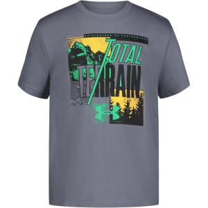 imageUnder Armour Boys Outdoor Short Sleeve TShirt CrewneckTitan Gray Terrain
