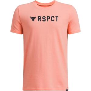 imageUnder Armour Boys Project Rock Payoff 2 Short Sleeve T Shirt896 Aero Orange   Black