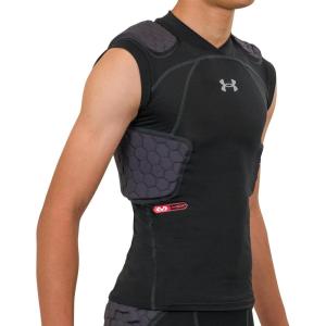 imageUnder Armour Gameday Pro 5Pad Top Youth Padded Compression Shirt FootballBlack