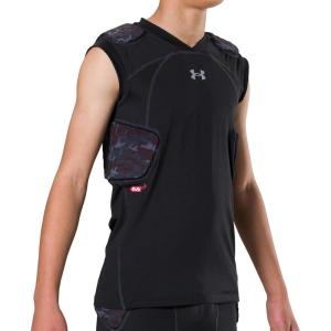 imageUnder Armour Gameday Pro 5Pad Top Youth Padded Compression Shirt FootballBlack Camo