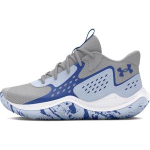 imageUnder Armour Kids Grade School Jet 23 Basketball Shoe104 Mod GrayNimbus BlueTech Blue
