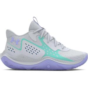 imageUnder Armour Kids Grade School Jet 23 Basketball ShoeHalo Graypurple Ice