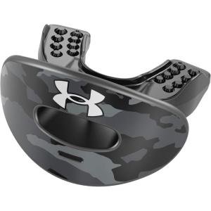 imageUnder Armour Lip Gaurd for Football Football Mouth Guard With Strap Football Mouthpiece Full Mouth Protection Football Mouth Guard for Braces Lip Guard Mouth Piece Adult and Youth Mouth GuardsBlack Camo