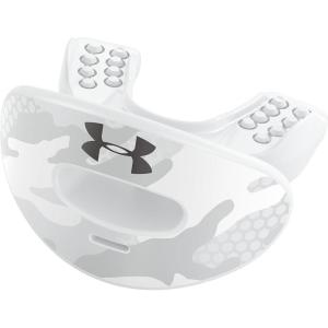 imageUnder Armour Lip Gaurd for Football Football Mouth Guard With Strap Football Mouthpiece Full Mouth Protection Football Mouth Guard for Braces Lip Guard Mouth Piece Adult and Youth Mouth GuardsWhite Camo