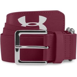 imageUnder Armour Mens Baseball BeltRed Maroon Maroon
