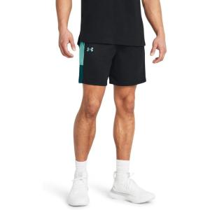 imageUnder Armour Mens Baseline Basketball Shorts002 Black  Radial Turquoise  Radial Turquoise