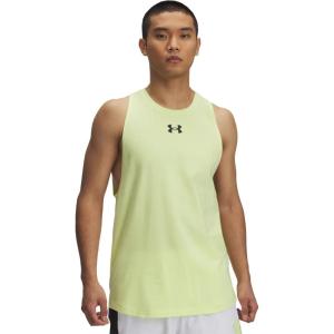 imageUnder Armour Mens Baseline Cotton Tank727 Sonic Yellow   Black