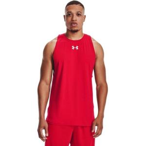 imageUnder Armour Mens Baseline Cotton TankRed  White  White