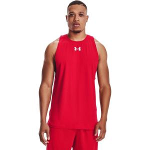 imageUnder Armour Mens Baseline Cotton TankRed 600Summit White