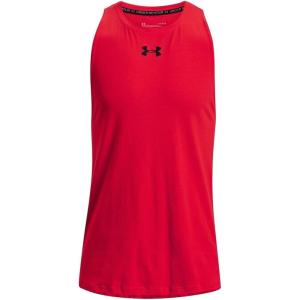 imageUnder Armour Mens Baseline Cotton TankRed 601Black