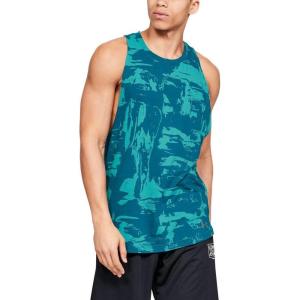 imageUnder Armour Mens Baseline Cotton TankTeal Vibe