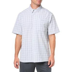 imageUnder Armour Mens Drift Tide 20 Plaid ShortSleeve TShirt103 White   Ether Blue