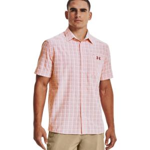 imageUnder Armour Mens Drift Tide 20 Plaid ShortSleeve TShirtWhite 101Fox