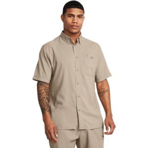 imageUnder Armour Mens Drift Tide 20 ShortSleeve TShirt203 Timberwolf Taupe   Taupe Dusk