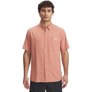 imageUnder Armour Mens Drift Tide 20 ShortSleeve TShirt696 Canyon Pink   Stone