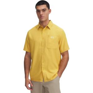 imageUnder Armour Mens Drift Tide 20 ShortSleeve TShirt773 Noble Gold   Stone