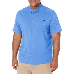 imageUnder Armour Mens Drift Tide 20 ShortSleeve TShirtCarolina Blue 475Deep Sea