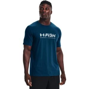 imageUnder Armour Mens Fish Strike ShortSleeve TShirtDeep Sea 458Stone