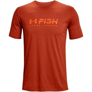 imageUnder Armour Mens Fish Strike ShortSleeve TShirtFox 842Deep Sea