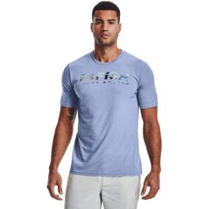 imageUnder Armour Mens Fish Strike ShortSleeve TShirtWashed Blue 420Ua Hydro Camo