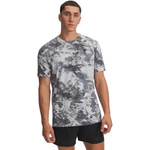 imageUnder Armour Mens Project Rock All Over Print Short Sleeve T Shirt011 Mod Gray   Black