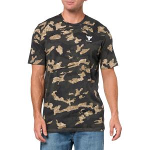 imageUnder Armour Mens Project Rock All Over Print Short Sleeve T Shirt251 Bayou  Pitch Gray  White