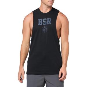 imageUnder Armour Mens Project Rock Blood Sweat Respect Tank001 Black   Downpour Gray