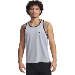 imageUnder Armour Mens Project Rock Mesh Tank011 Mod Gray   Black