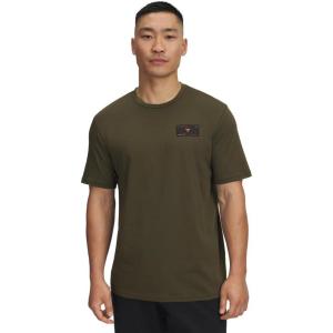 imageUnder Armour Mens Project Rock Short Sleeve T Shirt308 Expedition Green   Orange Base