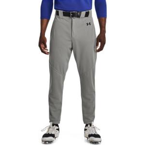 imageUnder Armour Mens Utility Baseball Pant Closed 22075 Baseball Gray   Black