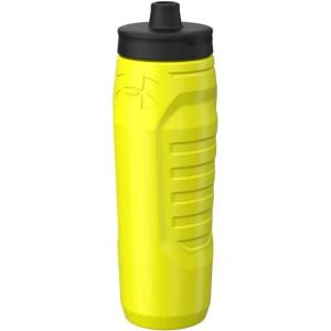 imageUnder Armour Squeeze Water Bottles 32 oz Water Bottles Sideline Sports Water Bottle with QuickShot Lid Quick ampamp Easy Hydration Gym Water Bottles Squeeze Bottle 1 32oz BottleHiVis Yellow