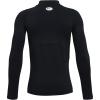 imageUnder Armour Boys ColdGear Mock Long Sleeve TShirtBlack 001White