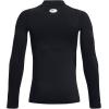 imageUnder Armour Boys ColdGear Mock Long Sleeve TShirtBlack
