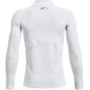 imageUnder Armour Boys ColdGear Mock Long Sleeve TShirtWhite 100Black