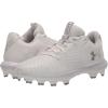 imageUnder Armour Girls Glyde 20 TPU Jr Softball Shoe100 WhiteWhiteMetallic Silver