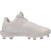 imageUnder Armour Girls Glyde 20 TPU Jr Softball Shoe100 WhiteWhiteMetallic Silver