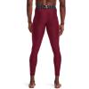 imageUnder Armour Mens ColdGear Armour Compression LeggingsCardinal  White