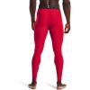imageUnder Armour Mens ColdGear Armour Compression LeggingsRedWhite