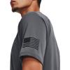 imageUnder Armour Mens Freedom Tech Short Sleeve TShirt012 Pitch Gray   Black