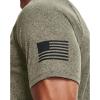 imageUnder Armour Mens Freedom Tech Short Sleeve TShirt392 Marine Od Green Light Heather   Black