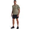 imageUnder Armour Mens Freedom Tech Short Sleeve TShirt392 Marine Od Green Light Heather   Black