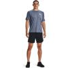 imageUnder Armour Mens Freedom Tech Short Sleeve TShirt410 Academy Light Heather   White