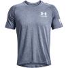imageUnder Armour Mens Freedom Tech Short Sleeve TShirt410 Academy Light Heather   White