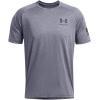 imageUnder Armour Mens Freedom Tech Short Sleeve TShirt413 Midnight Navy Light Heather   Black