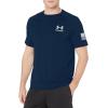 imageUnder Armour Mens Freedom Tech Short Sleeve TShirtAcademy Blue 408Steel