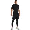 imageUnder Armour Mens HeatGear Comp Mock Short Sleeve TShirtBlack 001White