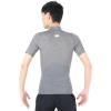 imageUnder Armour Mens HeatGear Comp Mock Short Sleeve TShirtCarbon Heather 090Black